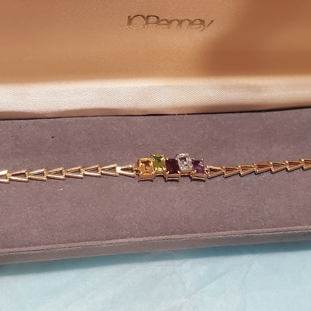 14kt Gemstone Bracelet